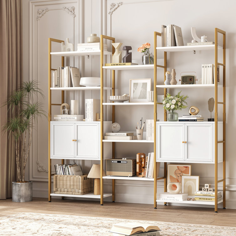 Wayfair on sale gold bookshelf